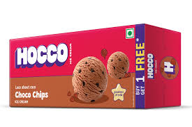 The hocco chocochips ice cream  tube